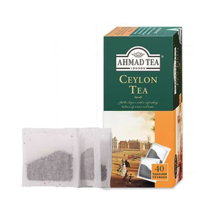 AHMAD TEA亚曼锡兰红茶40入无绳方形袋泡茶自制港式奶茶原料进口