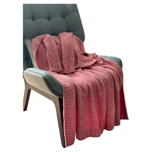 Threshold欧式百搭出口盖毯沙发搭毯露营毯披肩毯 午睡毯 烟罗粉