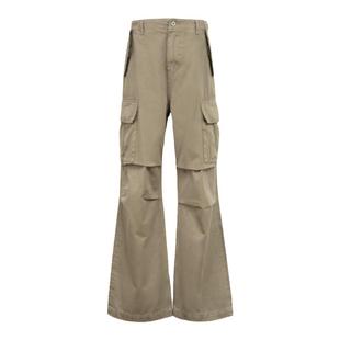 VLABMADE 美拉德系做旧沙色宽松直筒口袋工装裤New Vintage Cargo