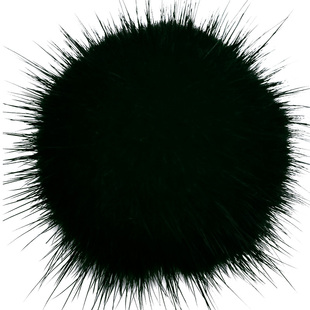 4CM轻奢水貂毛球白色绒球小黑色米色diy凉鞋上的配件配饰手工球球