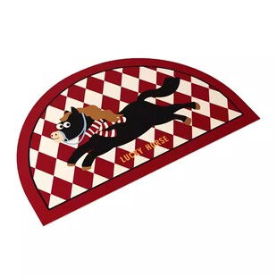 小马福吉马年半圆浴室地垫卫生间门口吸水速干脚垫洗手间防滑门垫