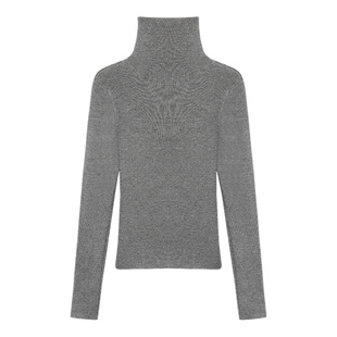 pusumede 胡桃夹信 高领打底针织衫女秋冬内搭修身气质长袖上衣