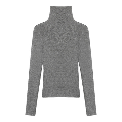 pusumede 胡桃夹信 高领打底针织衫女秋冬内搭修身气质长袖上衣