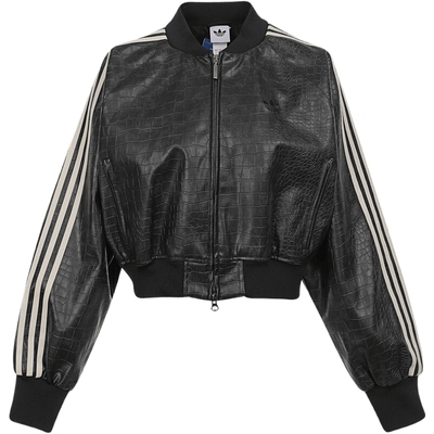 adidas阿迪达斯三叶草女子SST PLTHR运动健身夹克外套KE5035