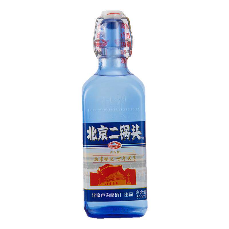 42度蓝瓶方瓶纯粮食白酒