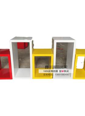 橱窗镂空格子烤漆展示台陈列柜