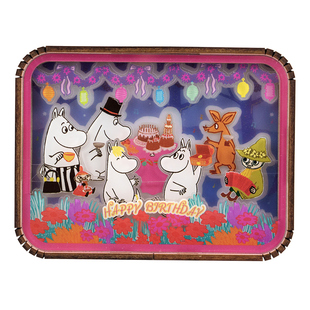 猫的天空之城木质小夜灯卧室姆明床头睡眠灯女孩生日闺蜜礼物摆件