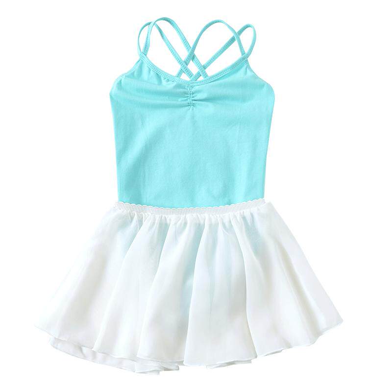 舞蹈服儿童女夏季女孩跳舞服装纯棉练功服幼儿吊带考级体操中国舞
