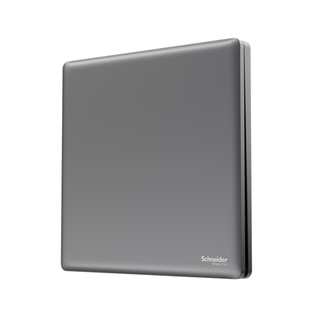 施耐德官方旗舰店开关插座面板一单开五孔USB家用插座超薄珍铂灰