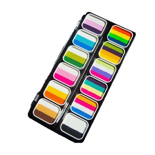 人体彩绘颜料脸部儿童无毒画脸上套装白色镂空模板练习版工具海绵