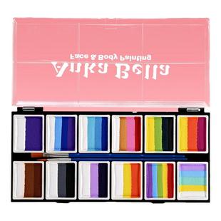 AnkaBella儿童面部彩绘颜料工具套装脸部颜料水溶性可水洗无毒