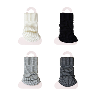 袜套堆堆袜女2025新款冬灰色加厚腿套鲨鱼裤老爹鞋针织保暖小腿袜