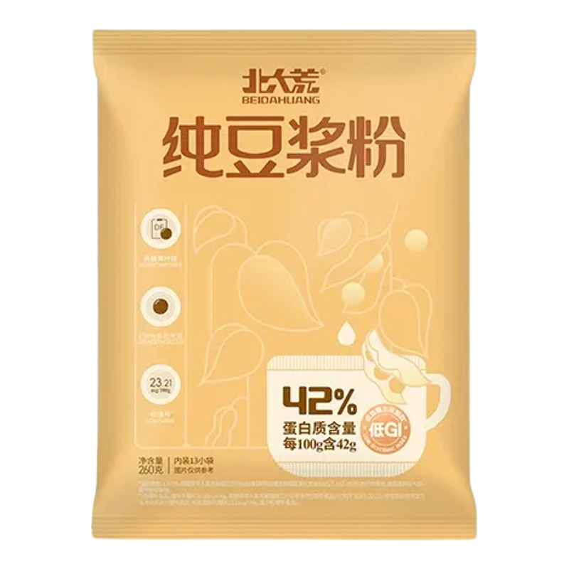 【赠尝鲜装】北大荒豆浆黄豆纯豆浆粉低GI原味高蛋白营养早餐260g