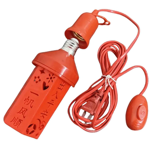 LED红色灯泡e27螺口过年喜庆红灯笼超亮球泡家用装饰LED彩色灯泡