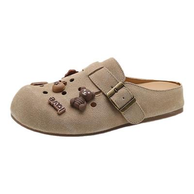 FOXER/金狐狸布朗熊勃肯半拖鞋