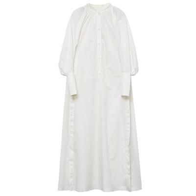 EXCEPTION女装春季羊腿袖连衣裙