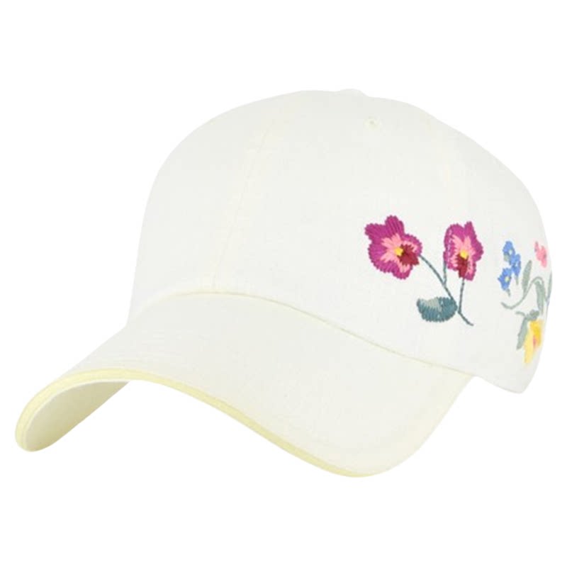 力可派麻布绣花同款韩国设计师品牌正品鸭舌帽春夏学生遮阳棒球帽