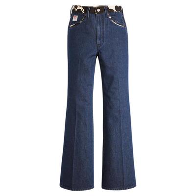 玩具总动员联名女士喇叭牛仔裤