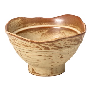 日式粗陶碗陶瓷碗具个性一人食餐具手作米饭碗沙拉碗甜品碗喝汤碗