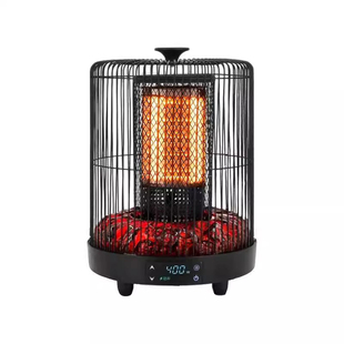 人走自动断电烤火炉室内恒温麻将机办公室桌下四面鸟笼取暖器省电