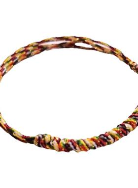 手工编织金刚结五彩绳手链脚链绳