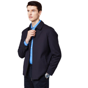 佛朗尼齐拉白鸭绒夹克外套男含羊毛羊绒商务通勤干练羽绒服男