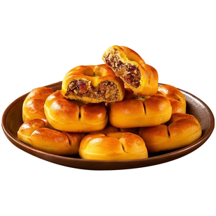 红枣山药核桃饼官方旗舰店饼干食品小零食糕点心早餐大全各种美食