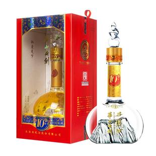 西凤酒45度华山论剑10年商务白酒礼品酒粮食酒婚宴喜酒单瓶500ml