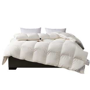 悠享家纺大朵95白鹅绒羽绒被被子绒正品冬被加厚保暖鹅绒被被芯