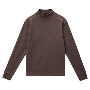 BSIJA/毕厶迦男士T恤长袖春秋休闲保暖高领男式打底衫秋冬款内搭