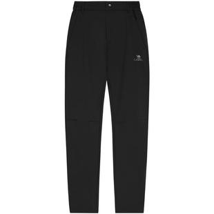 骆驼冲锋软壳裤女户外秋冬防风防水小个子徒步登山裤加绒运动长裤