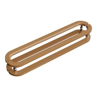 玻璃大门实木拉手定制LOGO刻字商铺把手不挡密码锁定做门面装饰