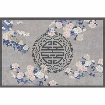 2025新款中式厨房地垫硅藻泥可洗