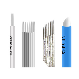 PCD纹绣针片绣眉刀片 纹眉眼唇圆三五针手工手持打雾针片工具用品