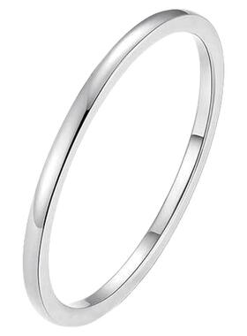 素圈戒指女轻奢小众法式原创食指