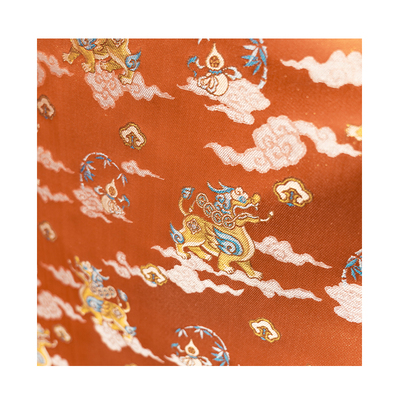 麒麟宋锦仿真丝汉服提花布料