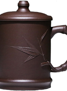 纯全手工精品节节高升竹叶泡茶杯