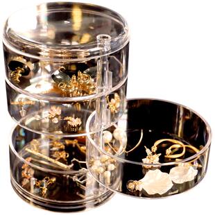 首饰收纳盒多层耳环架戒指项链耳钉手饰品儿童发夹头发绳小首饰盒