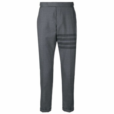 男士2021秋冬新品4条纹修身