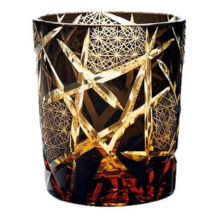 OF AURA诸神的黄昏个性江户切子酒杯闪电手工雕刻水晶威士忌酒杯