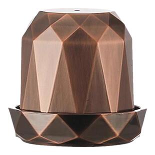 ABS钻面骰盅淘宝酒吧ktv带底座筛盅筛子加厚电镀古铜色子盅甩盅