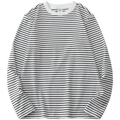 双面绒条纹德绒打底衫保暖内衣