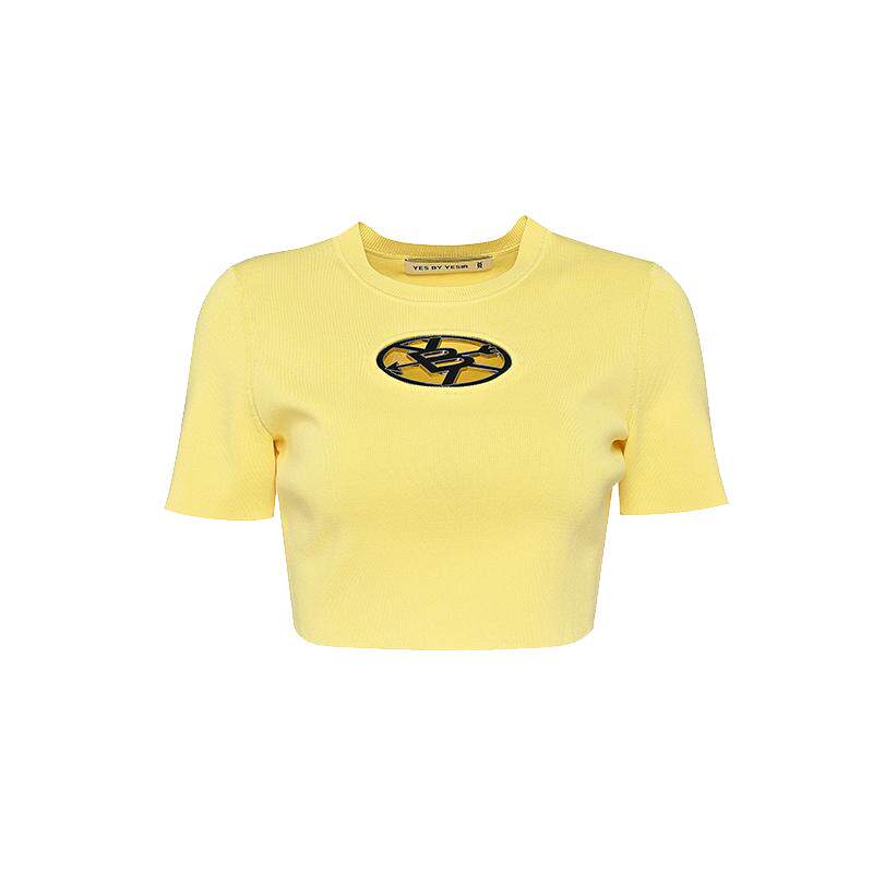 YES BY YESIR叶谦原创设计师夏多巴胺丘比特爱神针织上衣