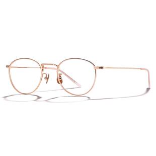 椭圆眼睛框镜架女派丽蒙超轻钛架镜框小框有度数近视眼镜女83607