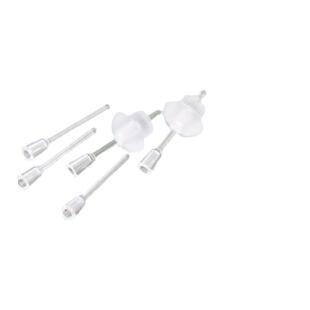 透明树脂耳针防掉耳堵带挂孔饰品针塑料套管珠针耳钉耳饰品配件