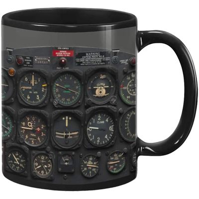 新款3U陶瓷美式飞行员咖啡马克杯