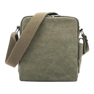 满江红新款多功能单肩包 经典帆布斜挎包 韩版潮复古休闲帆布包男