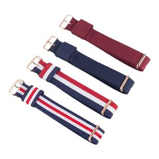 丹灵公主代用dw尼龙手表带男女丹尼尔帆布惠灵顿FILA斐乐原装表链