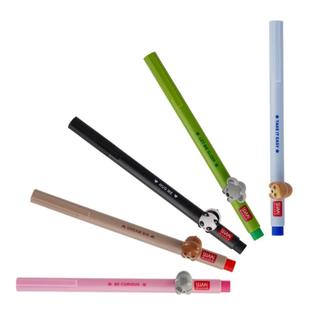 可爱高颜值玩偶中性笔卡通水笔中小学生考试专用0.5细彩色黑色