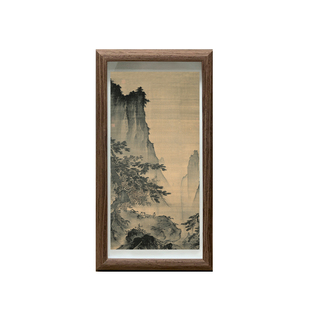 南宋马远山水图摆台画挂画字画办公室装饰国画玄关画迷你禅意礼物